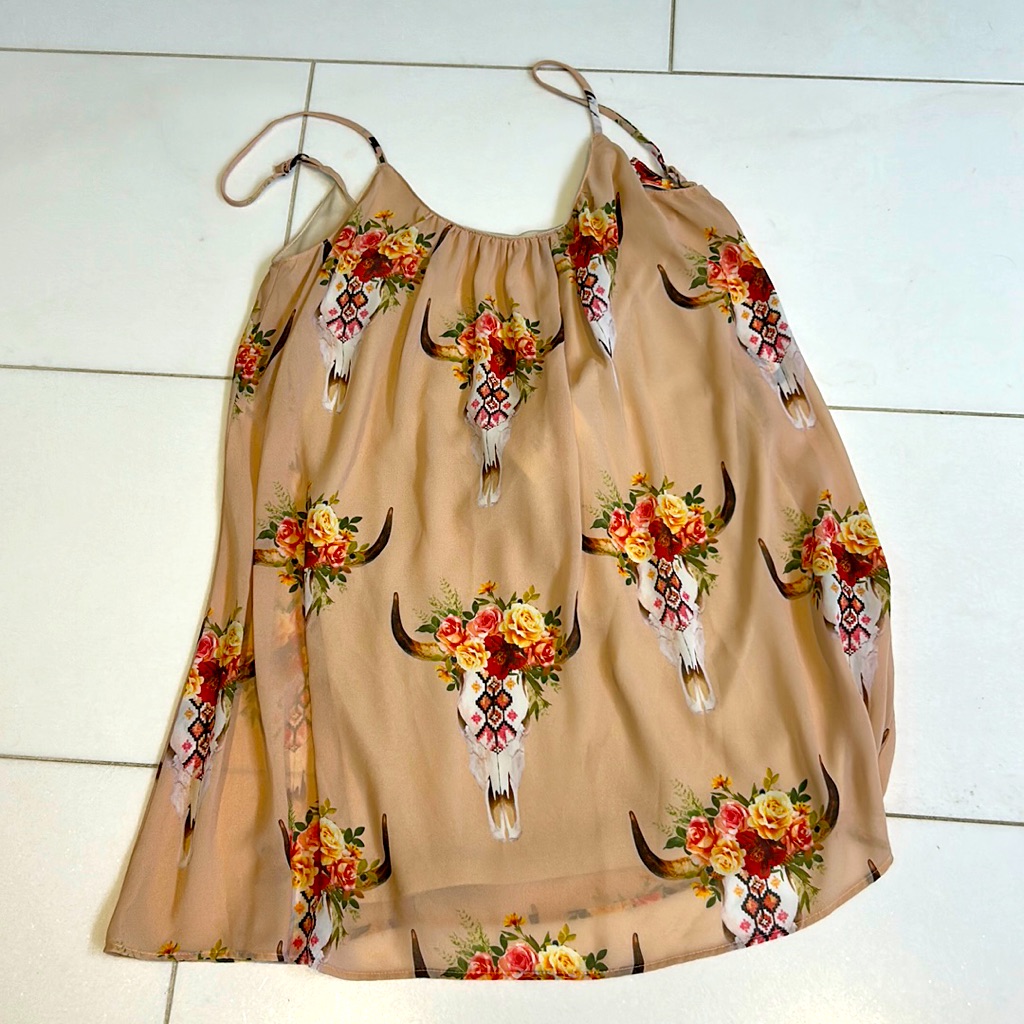 Show Me Your Mumu Frida Bullhead Trapeze Mini Dress Retail $168 Xs